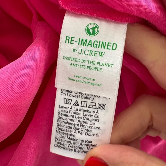 J. Crew Fuchsia Scoopneck Cupro Slip Dress - Picture 9 of 14